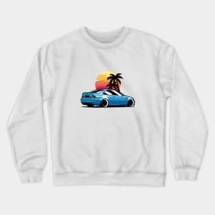 Blue E46 Coupe Sunset Crewneck Sweatshirt